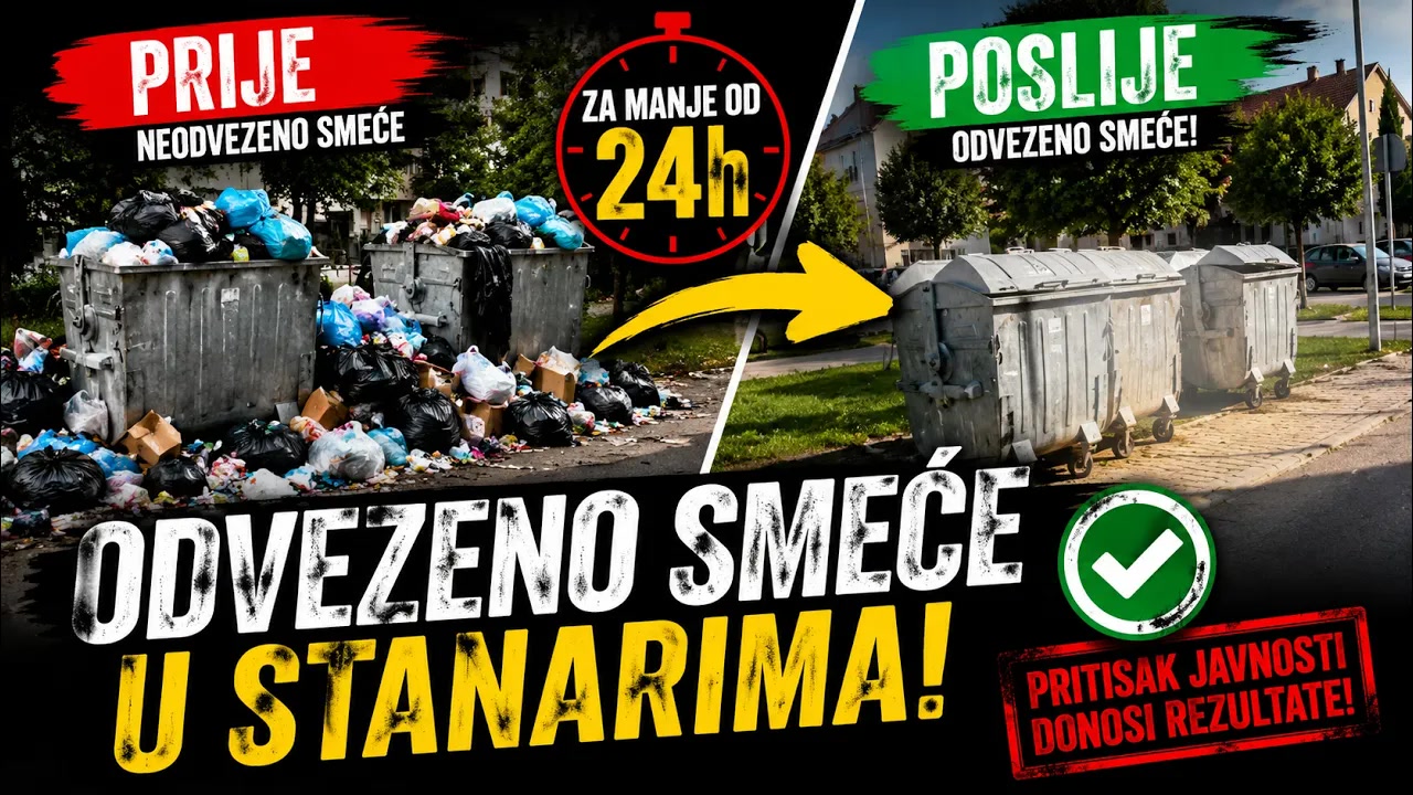 Nakon javne kritike, smeće u Stanarima odvezeno za manje od 24 časa
